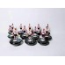 Subbuteo Andrew Table Soccer Manchester United 2018-19 away kits on classic Hasbro Bases